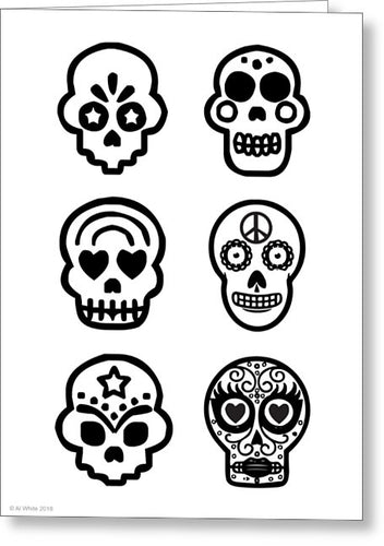 Dia De Los Muertos Greeting Card