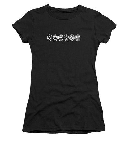 Dia De Los Muertos Tee, Women's (white on dark colors)