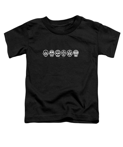 Dia De Los Muertos Tee, Toddler (white on dark colors)