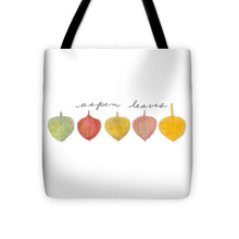 Load image into Gallery viewer, Aspen Leaf Tote Bag