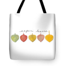 Load image into Gallery viewer, Aspen Leaf Tote Bag