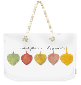 Aspen Leaf Weekender Tote Bag