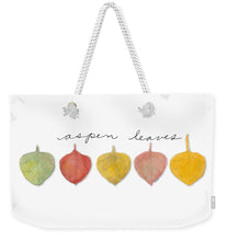 Load image into Gallery viewer, Aspen Leaf Weekender Tote Bag