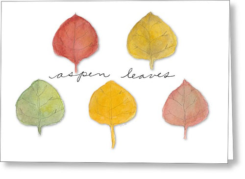 Aspen Leaves Greeting Card