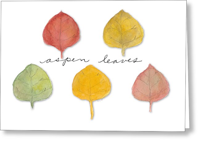 Aspen Leaves Greeting Card