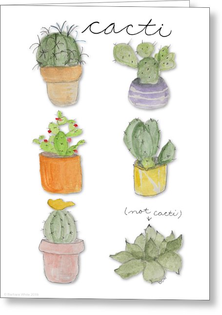 Cacti Greeting Card