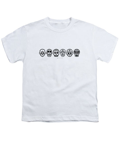 Dia De Los Muertos Tee, Youth (black on light colors)