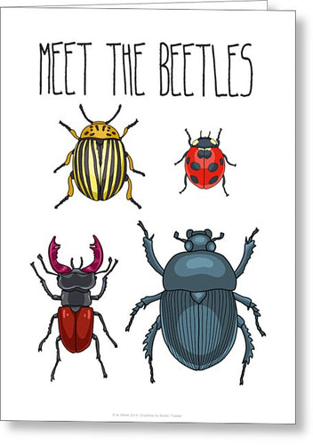 Meet The Beetles Greeting Card