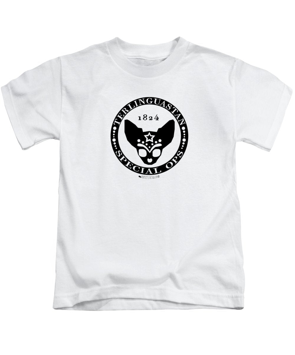 Terlinguastan Special Ops Tee, Kids, (black on light colors)