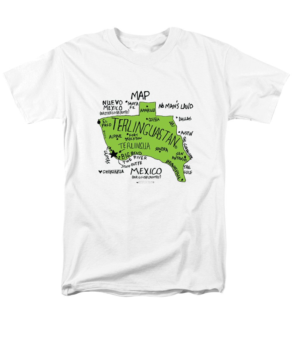 Terlinguastan Map Tee, Men's Regular Fit