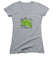 Load image into Gallery viewer, Terlinguastan Map Tee, Women&#39;s V-Neck