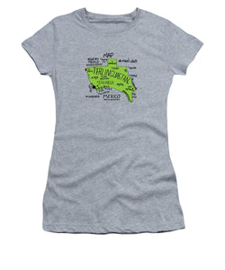 Terlinguastan Map Tee, Women's Crew Neck