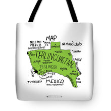 Load image into Gallery viewer, Terlinguastan Map Tote Bag