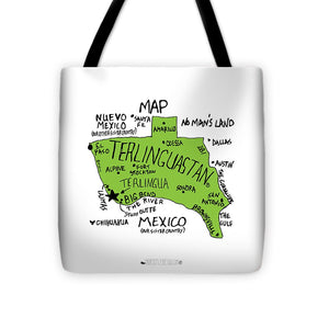 Terlinguastan Map Tote Bag