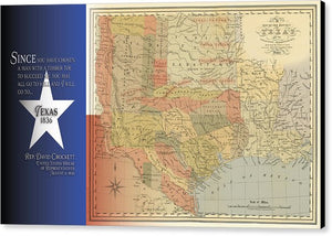 Texas 1836 - Canvas Print