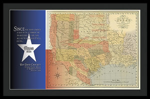 Texas 1836 - Framed Print