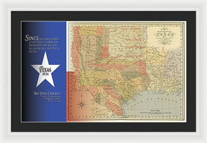 Texas 1836 - Framed Print