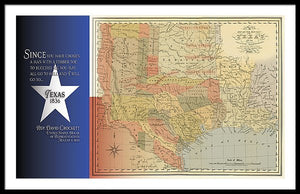 Texas 1836 - Framed Print