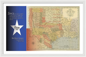 Texas 1836 - Framed Print