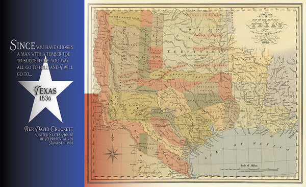 Texas 1836 - Art Print