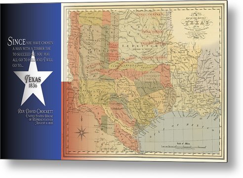 Texas 1836 - Metal Print