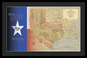 Texas 1836 - Framed Print