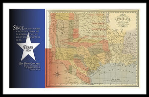 Texas 1836 - Framed Print