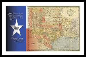 Texas 1836 - Framed Print