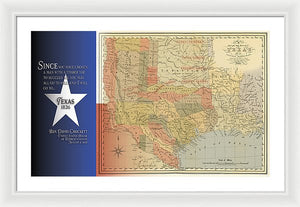 Texas 1836 - Framed Print