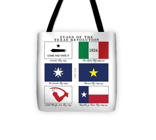 Texas Revolutionary Flags Tote Bag