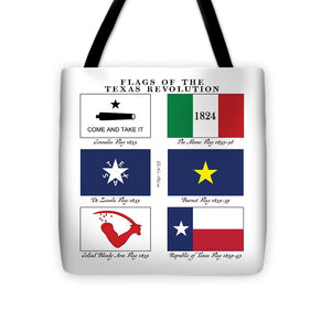 Texas Revolutionary Flags Tote Bag