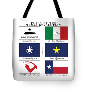 Texas Revolutionary Flags Tote Bag