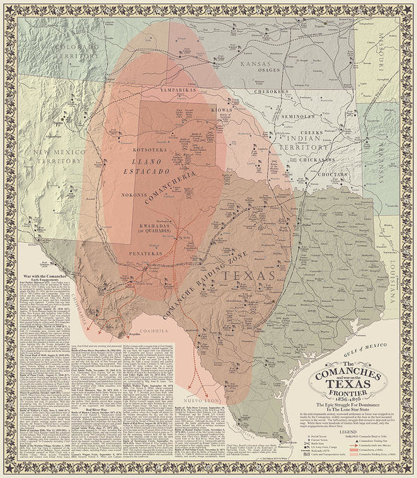 The Comanches And War On The Texas Frontier - Art Print